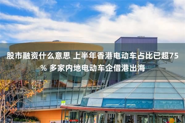 股市融资什么意思 上半年香港电动车占比已超75% 多家内地电动车企借港出海