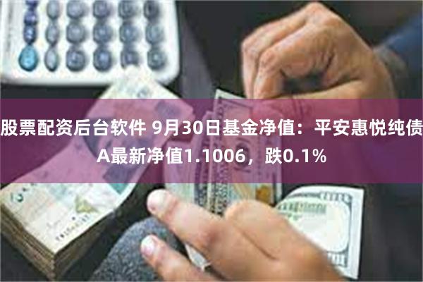 股票配资后台软件 9月30日基金净值：平安惠悦纯债A最新净值1.1006，跌0.1%