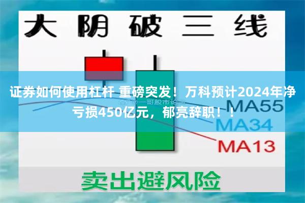 证券如何使用杠杆 重磅突发！万科预计2024年净亏损450亿元，郁亮辞职！！